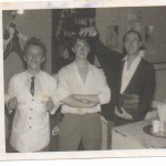 The original of the Bournemouth Advertiser pic. Jerry Stooks (right) with Zoot Money and Charlie, a helper at the club. 