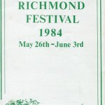 Richmond Festival 1984 programme 